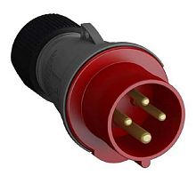 Вилка кабельная переносная ABB Easy-Safe 332EP6 32А 3P+PE 400В IP44 красный картинка 